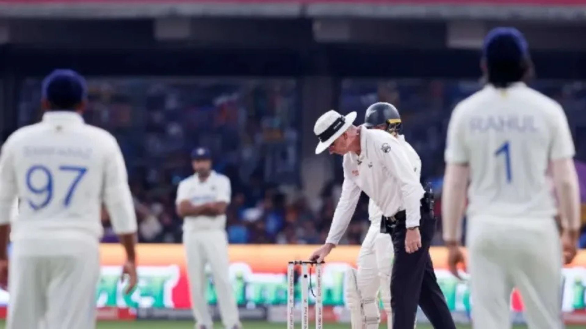 Rain again disrupted the test match between India and New Zealand