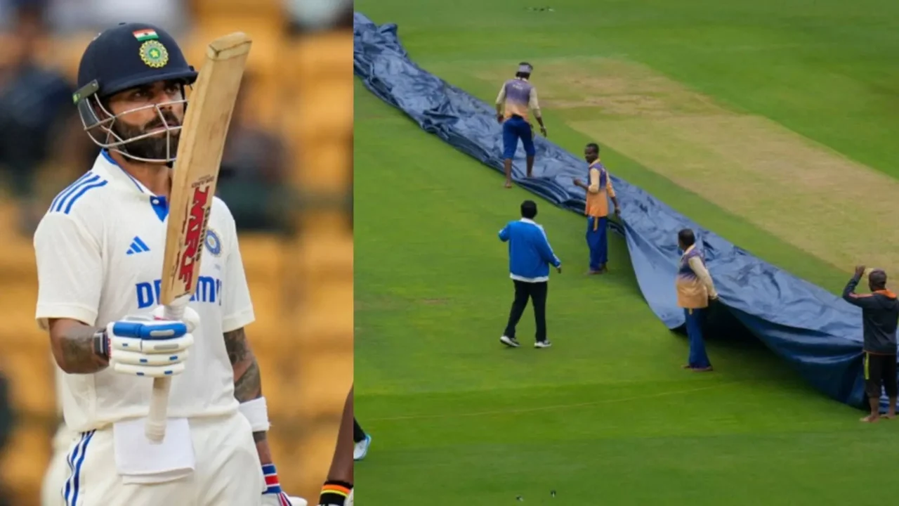 Rain in test match between India and New Zealand